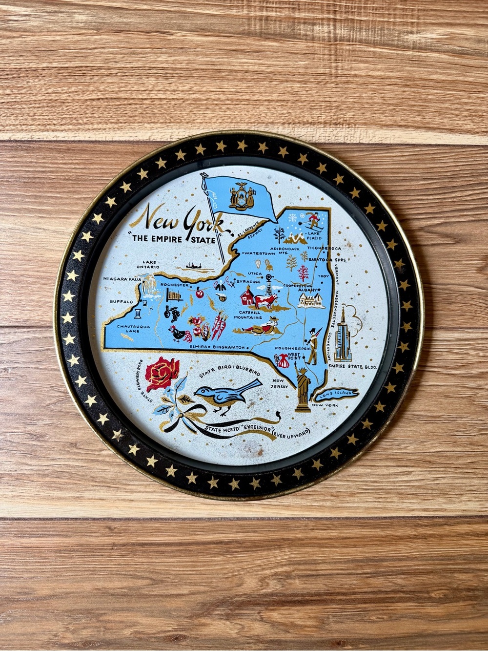 Vintage New York Metal Tray